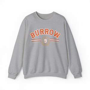 Joe Burrow Sweatshirt, Burrow Crewneck, Joe Burrow Shirt, Retro Cincinnati Football Sweatshirt, Vintage Style Cincinnati, Cincy Sweatshirt image 8