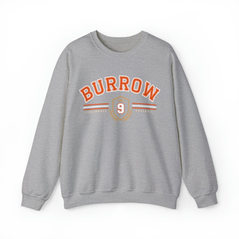 Joe Burrow Sweatshirt, Burrow Crewneck, Joe Burrow Shirt, Retro Cincinnati Football Sweatshirt, Vintage Style Cincinnati, Cincy Sweatshirt image 8