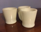 Fire King white milk glass cups