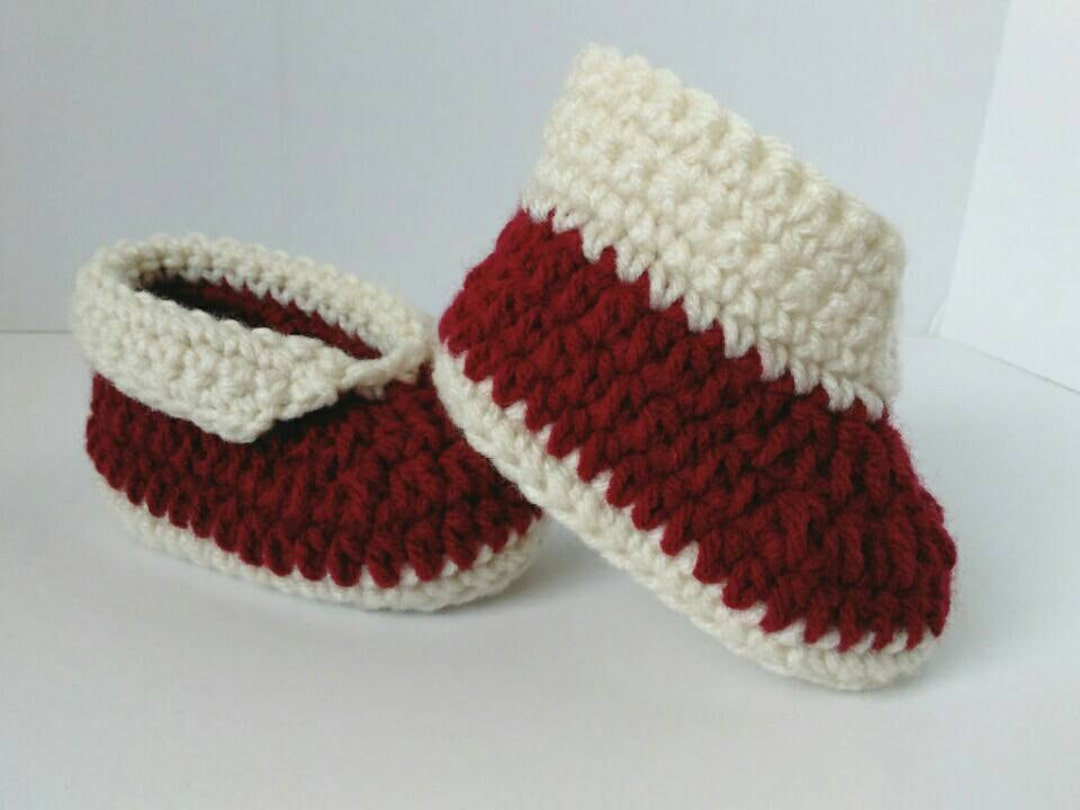 Navajo Moccasins Crochet Baby Booties Newborn Crib Booties Baby Shower