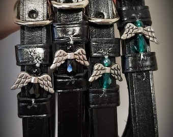 Never Ride Faster than your Guardian Angel can fly - Custom Spur Straps