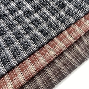 Enkelt rutigt bomullstyg i vintagestil för blusar, kjolar, kostymer, byxor, dukar, örngott, pannband, dockor, cosplay, väskor