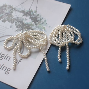 Cute Pearl Applique, Bowknot Decor for Dress, Shoes, Garments, Costumes, Garments Crafts Sewing