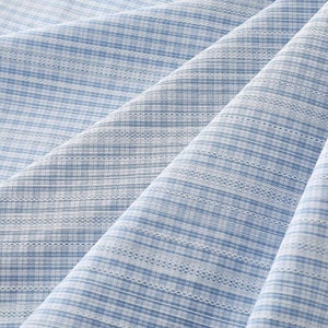 Chic blue and white plaid fabric, cute plaid fabric for skirts, dress, blouse, tops, table cover, costumes design, hair accessories sewing