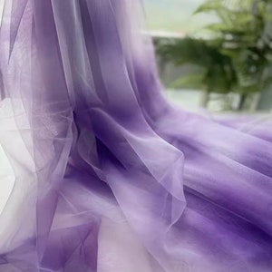 Gradient Tulle Ombre Soft Tulle Exquisite Lace Fabric Bridal Fabric Wedding Fabric Skirt Fabric Headband Dress Sewing Fabric 59&quot; Width