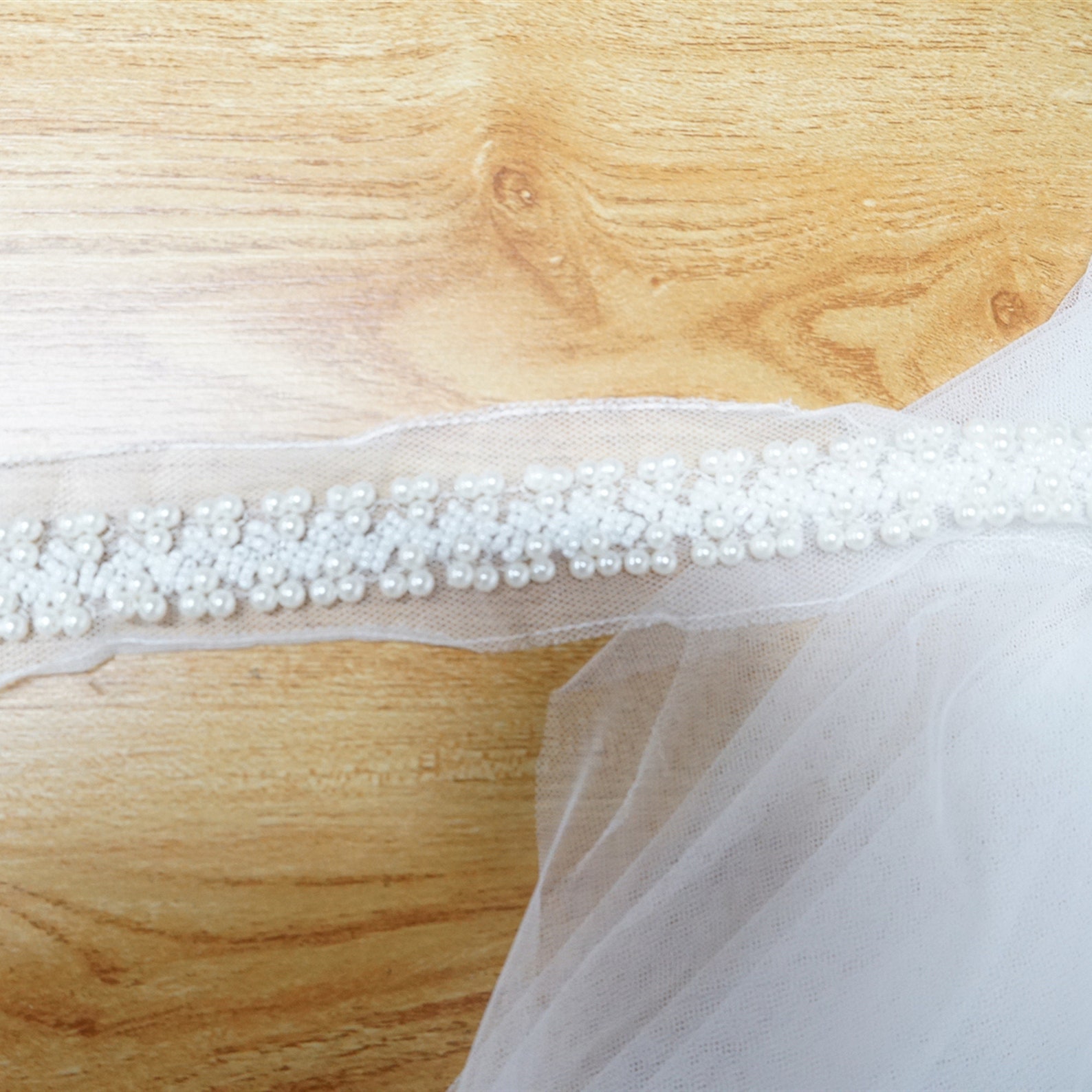 Exquisite Beaded Lace Trim Pearl Beading Lace Trim for Bridal Etsy