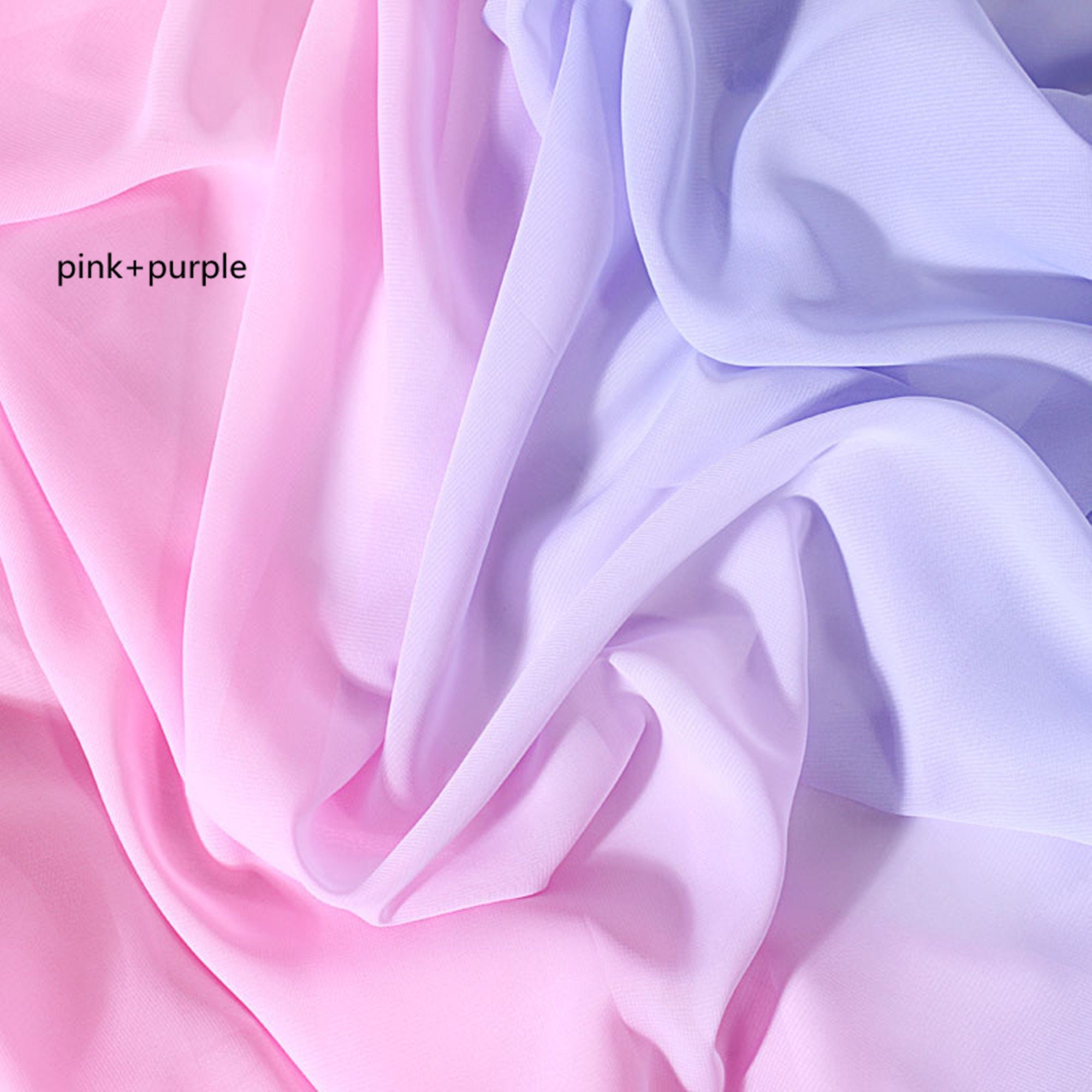 Ombre Chiffon Fabric Soft Chiffon Lace Fabric Ombre Pink Etsy Australia