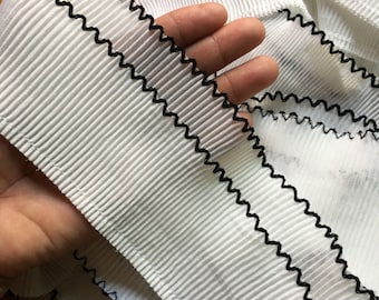 High quality chiffon pleated trims ruffle chiffon lace trim by the yard for dresses sleeves costumes