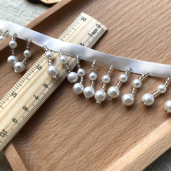 Wholesale Metal Chain Braid Decorative Pearl Lace Trim - China Lace Trim  and Metal Trim price