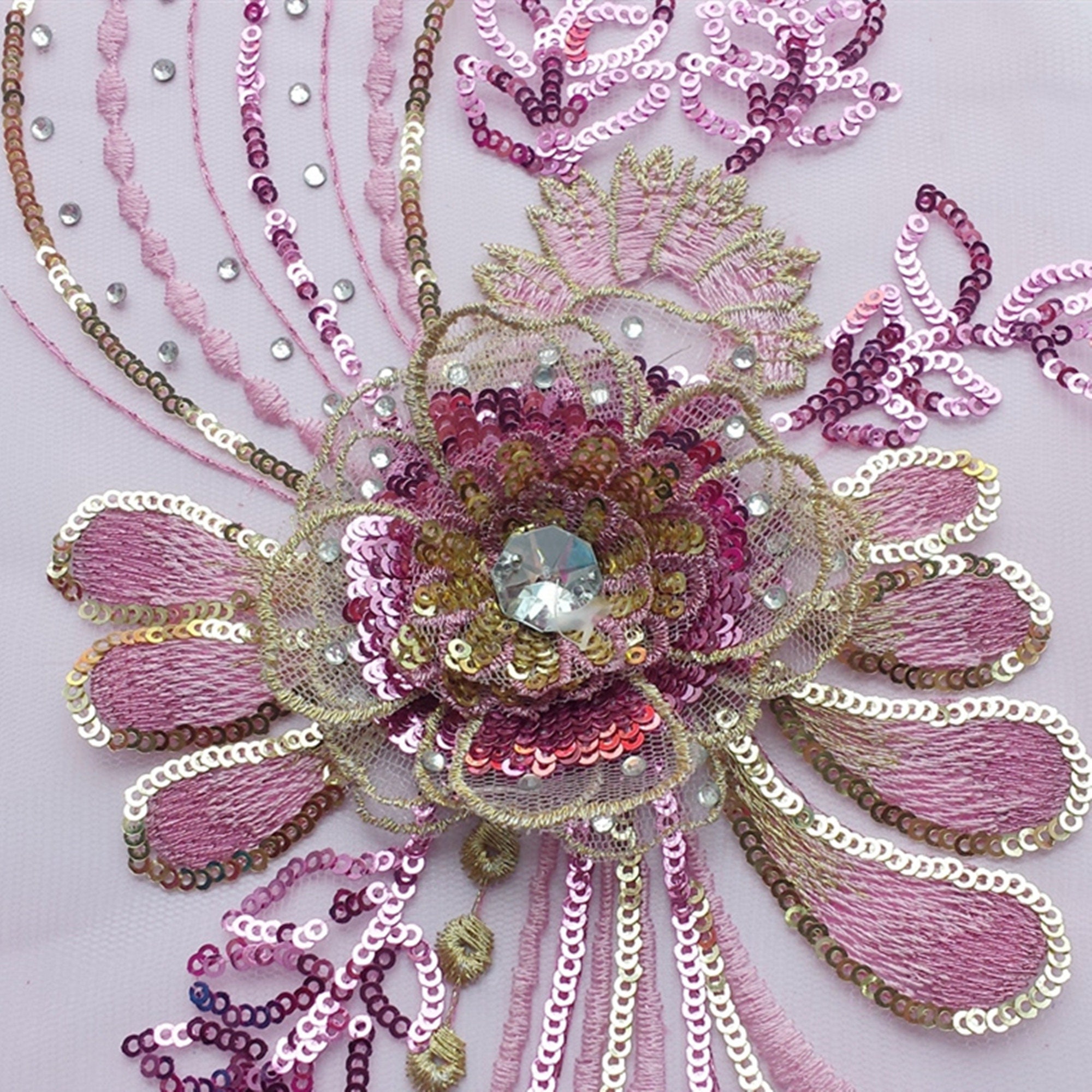 1 Paio Di Toppe Ricamate Con Motivi In ??pizzo, Applique Da Cucire Accessori Per Abiti Da Sposa Colore C~p114476372