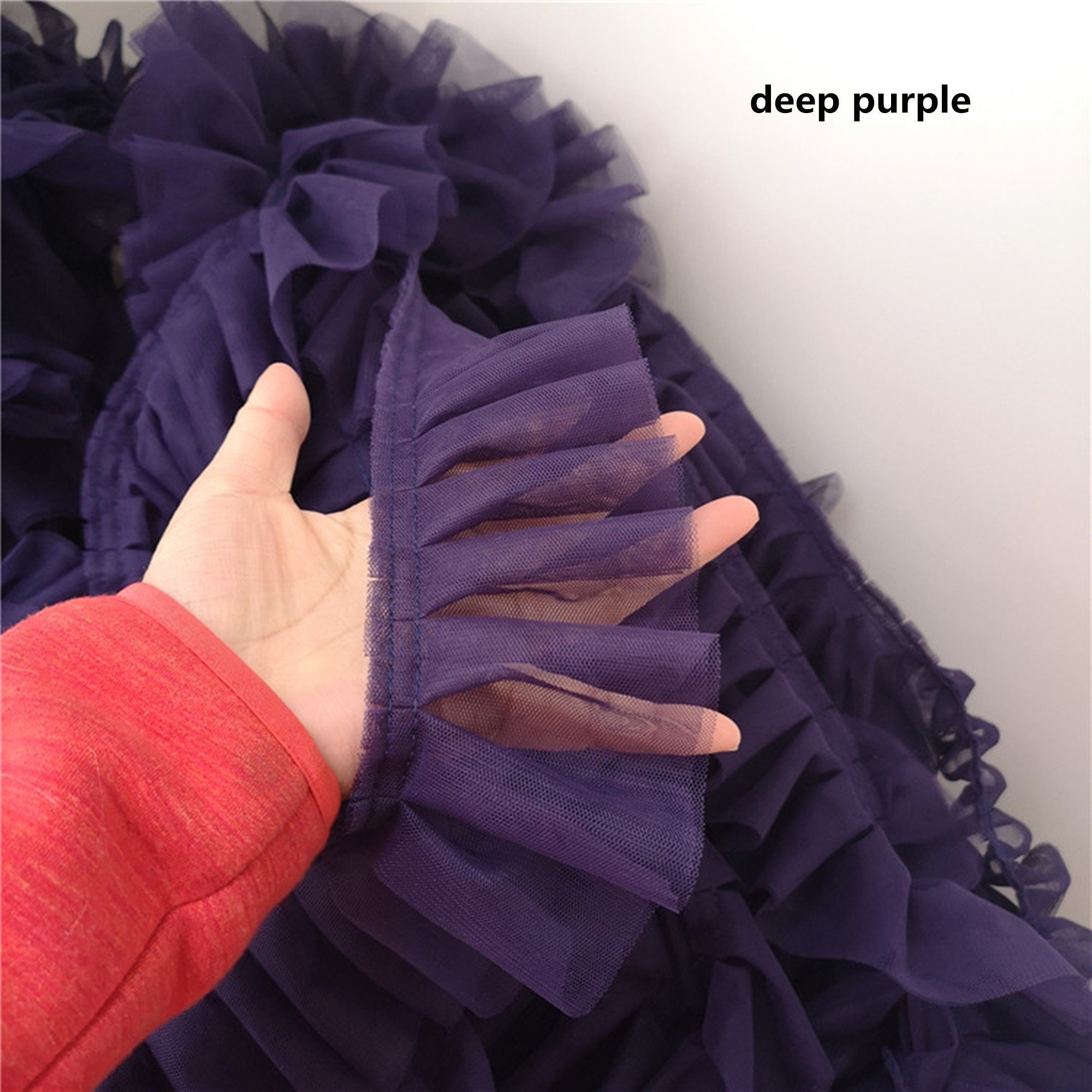 High Quality Ruffle Lace Trim, Graceful Ruffle Mesh Trim for Wedding ...