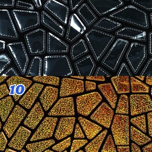 1 Yard Spiegel Silber Pailletten-Stoff, unregelmäßiger geometrischer Metallic-Stoff, Samt-Stoff, Modekleid-Stoff, Abschlussball-Partykleid-Stoff Bild 12