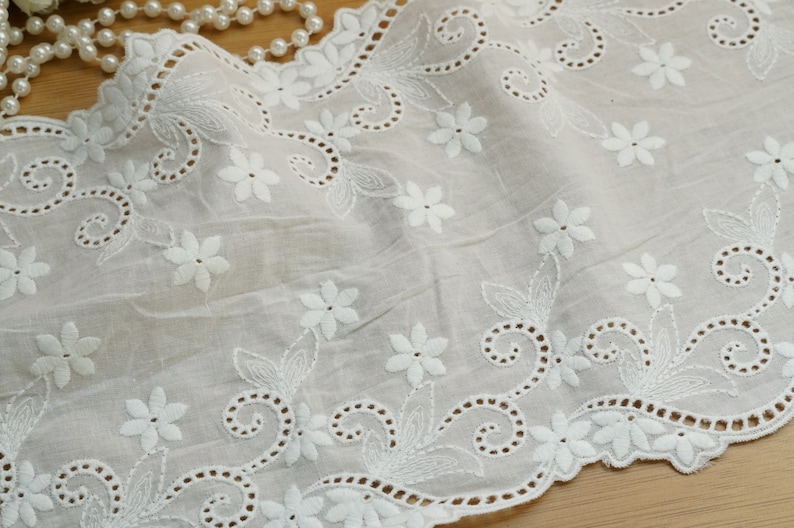 eyelet lace fabric by the yard