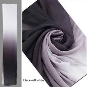 Tela de gasa ombré, tela de gasa bicolor, tela de encaje de gasa suave con degradado para vestuario de baile, camisas, vestidos de verano y batas.