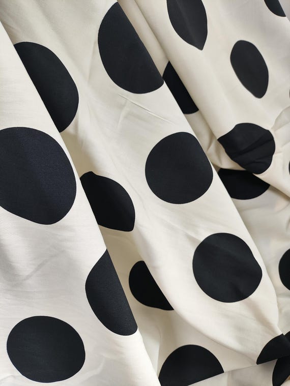 polka dot cotton dress material White Cotton Polka Dot Shirt Dress - Maxi Dresses