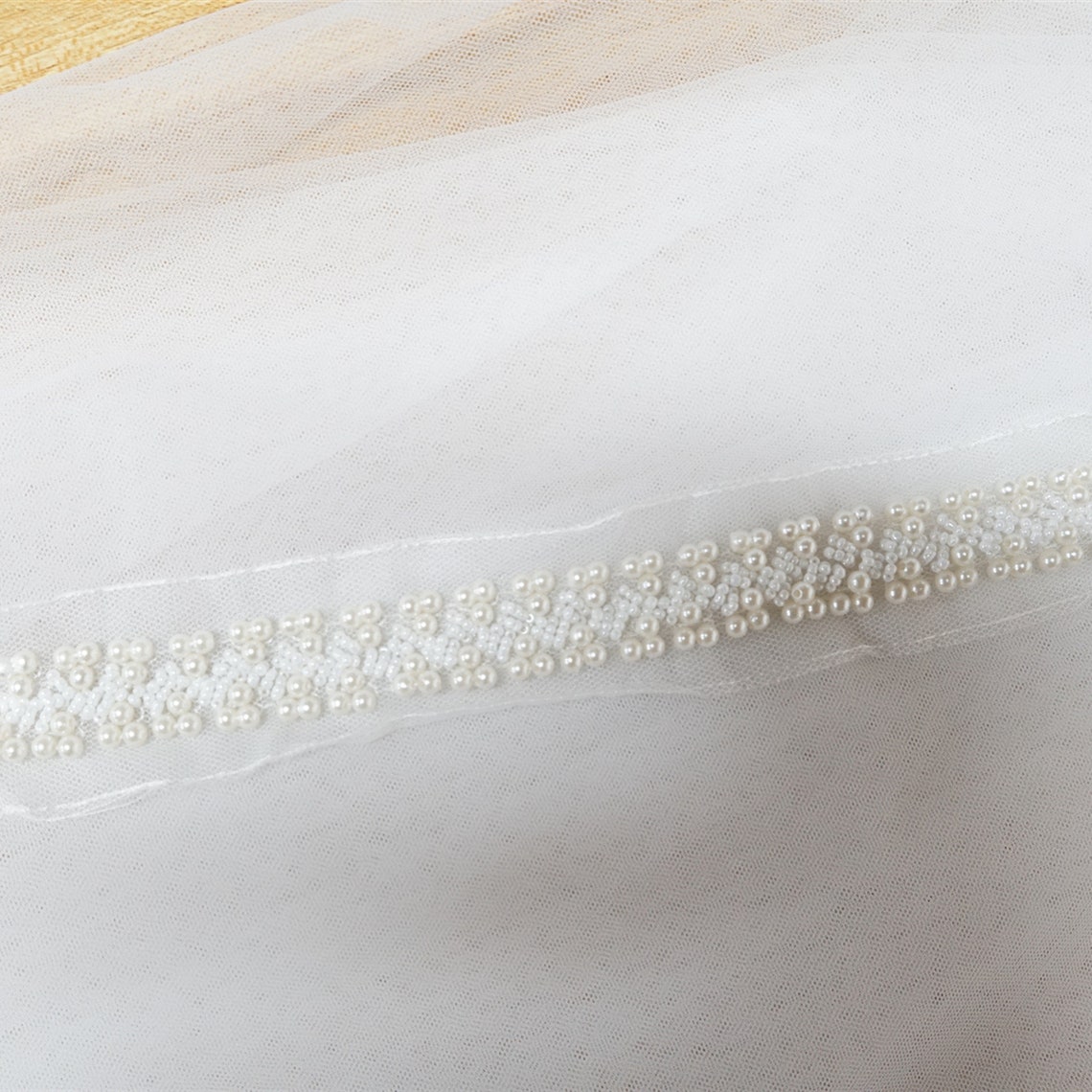 Exquisite Beaded Lace Trim Pearl Beading Lace Trim for Bridal Etsy