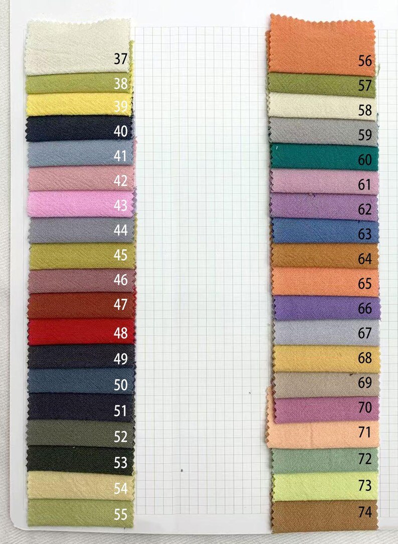 Plain Color Little Crinkled Cotton Fabric for Dress, Tops, Crafts ...