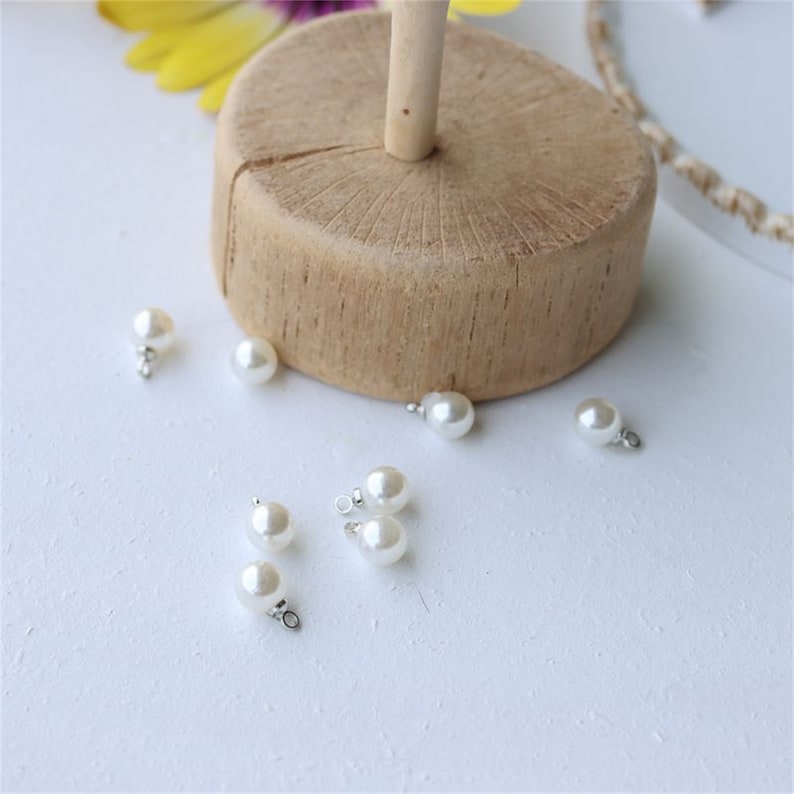 10 Pcs Adorable Pearl Buttons, Small Button for Costume, Sewing Crafts ...