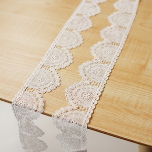 Off white Guipure Hohle Jakobsmuscheln Spitzenbesatz Venedig Spitze für DIY Brautkleid oder Kostüm Design