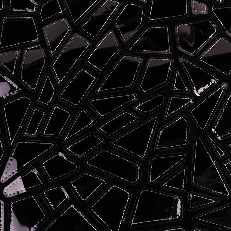 1 Yard Spiegel Silber Pailletten-Stoff, unregelmäßiger geometrischer Metallic-Stoff, Samt-Stoff, Modekleid-Stoff, Abschlussball-Partykleid-Stoff #7