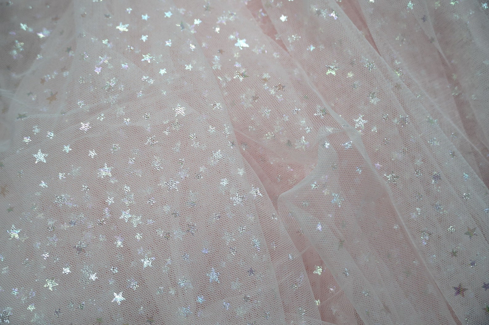 Small Star Lace Fabric Print Ombre Star Tulle Mesh Lace - Etsy