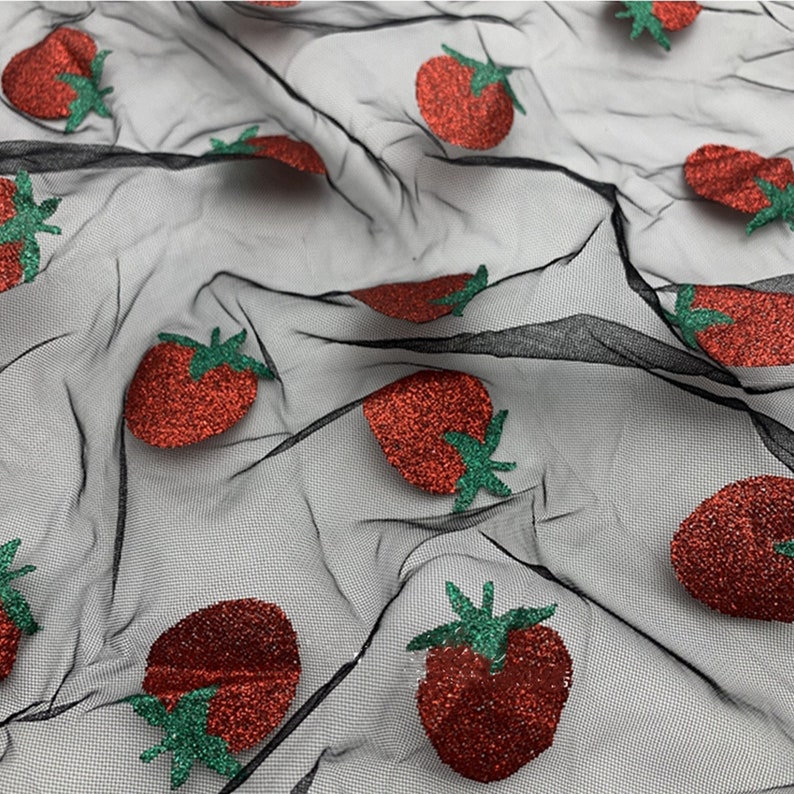 sequin strawberry