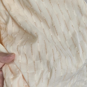 Soft Stripes Cotton Fabric, Jacquard Cotton Fabric for Girls Dress, Doll Clothes, Blouse, Tops, Table, Curtains, Clothing Sewing Home Decor