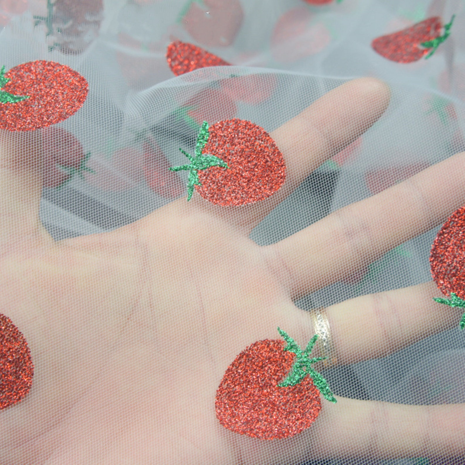 sequin strawberry