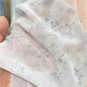 Tela de gasa brillante con efecto tie-dye para blusas, vestidos, cintas, disfraces, cosplay, accesorios para el cabello, vestidos de graduación y confección de ropa.