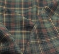 Vintage Style Green Khaki Plaid Fabric, Soft Poly-cotton Fabric for Skirts, Shirts, Dress, Blouse, Costume, Tablecloth, Hairbands, by 1 Yard