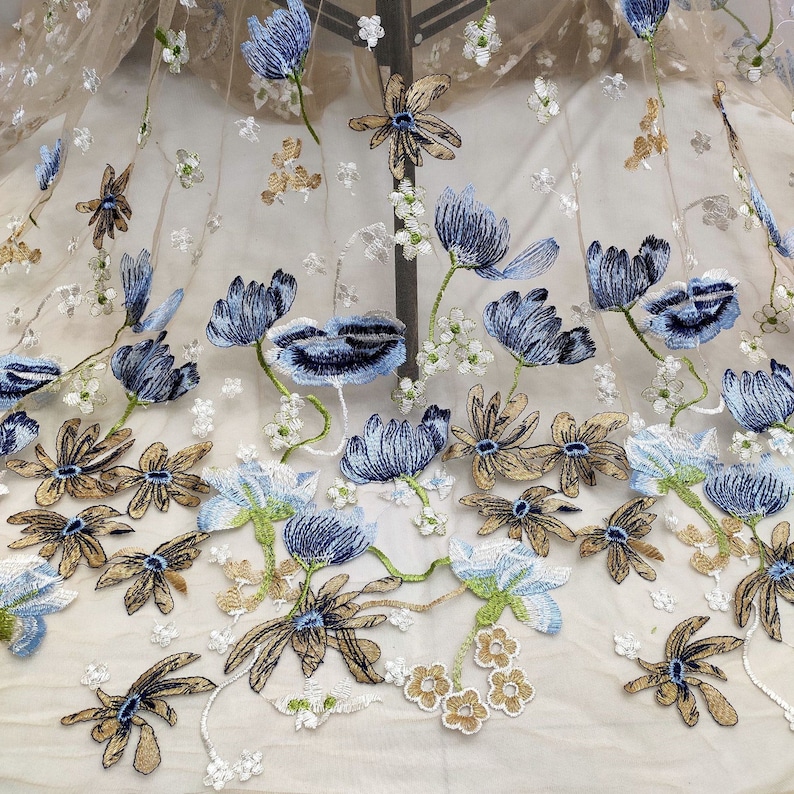 Dentelle Brodée Guipure "Fleurs" - Maison Lévêque Laize Guipure Pour La Robe De Mariée