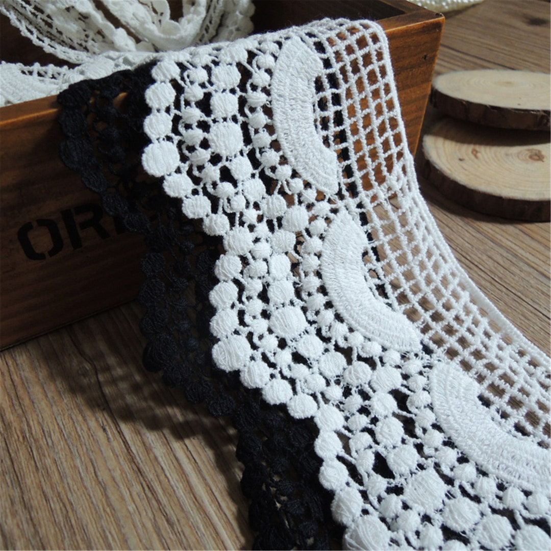 Hollowed Crochet Cotton Lace Trim Cotton Trim Lace Cotton Etsy