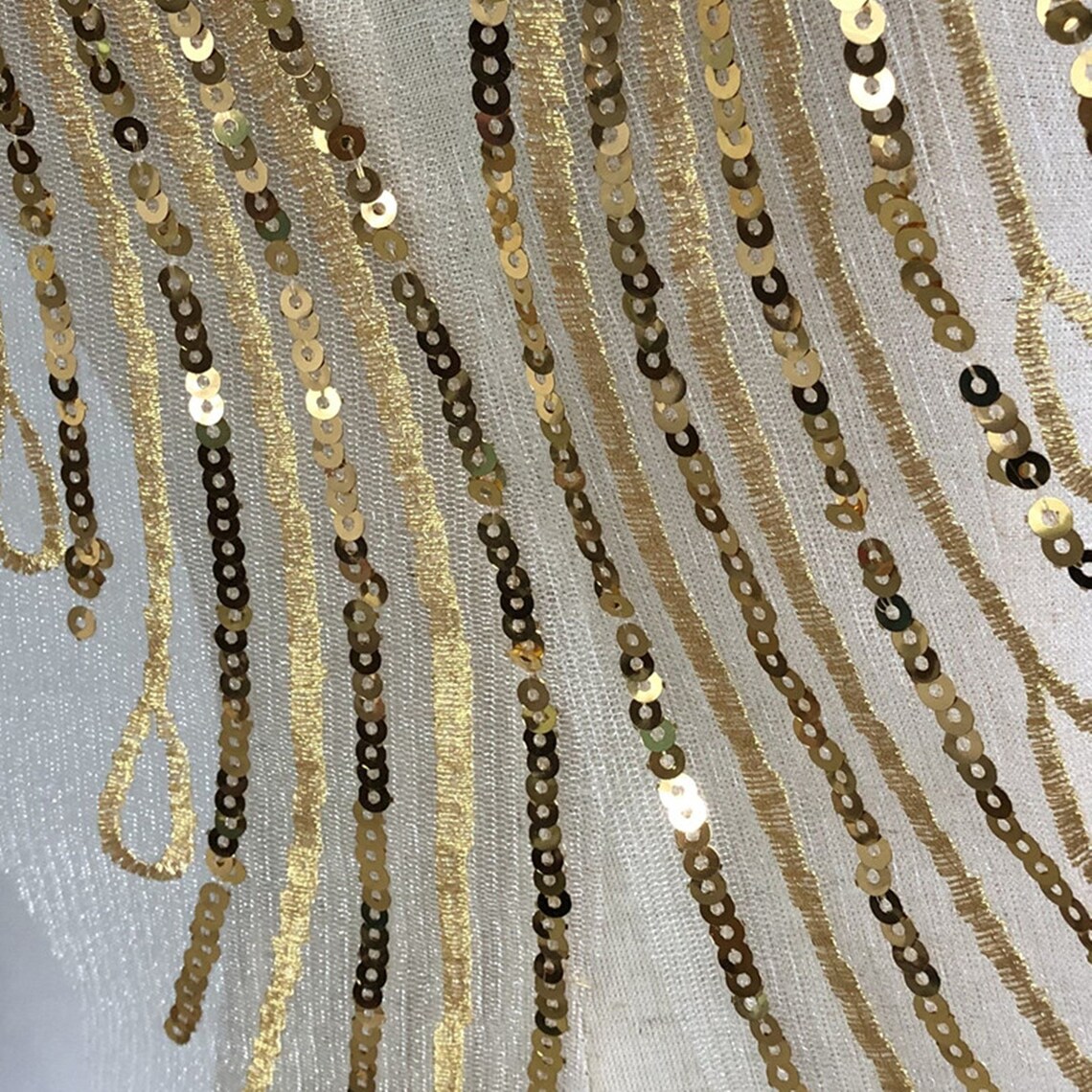 Gold Sequin Lace Applique Bridal Bodice Lace Wedding Dress Etsy