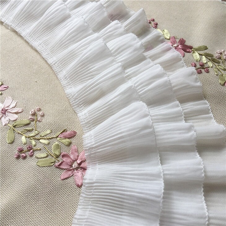 Historial Ruffle Trim High Quality Ruffle Lace Trim, Graceful Chiffon Ruffle Trim for Wedding ...