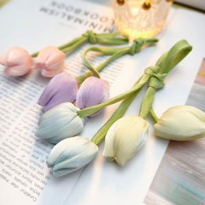 Graziosa toppa a forma di tulipano, graziosa applicazione floreale per borse, abiti, abiti da sera, fiocchi fai da te, cappelli, accessori per capelli, spille, articoli per cucire abbigliamento.