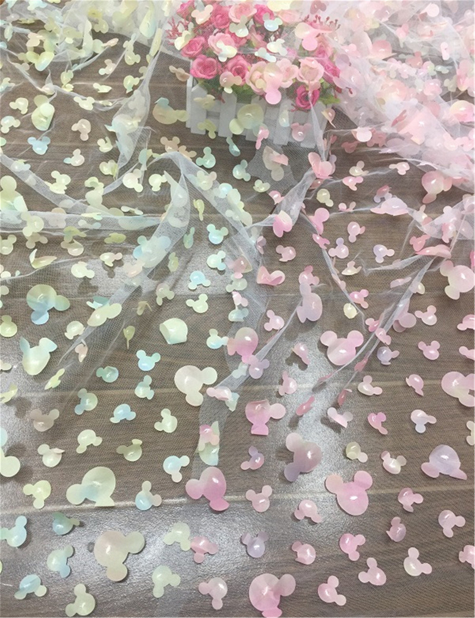 Mouse And Raspberry Fabric Lovely Mouse Lace Fabric, 3d Mouse Embroidery Lace Fabric, Ombre Lace ...