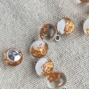 Cute Floral Button, Round Button, Resin Button, Artistic Buttons, Flower Resin Button with Shank for Dress, Shirts, Cuffs, Sewing Accessory