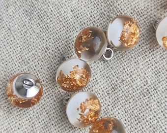 Cute Floral Button, Round Button, Resin Button, Artistic Buttons, Flower Resin Button with Shank for Dress, Shirts, Cuffs, Sewing Accessory