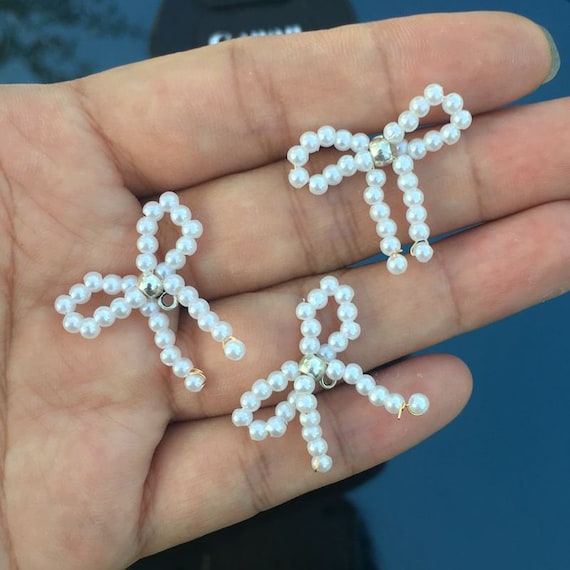 Perline Fiore Con Strass - 9 Pezzi Per Decorazione Fai Da Te, Gioielli, Abiti E Accessori - Foto 7