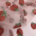 Sweet Strawberry Lace Fabric, Glitter Sequin Strawberry Tulle Fabric For Summer Dress, Flower Girl Dress, Veil, Baby Dress, Hot 