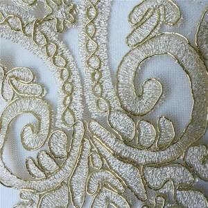 Alencon Lace Trim in Gold for Gowns, Veils, Wedding Gloves, Costumes - Etsy
