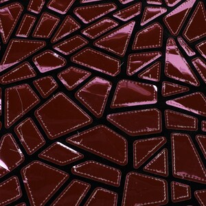 1 Yard Spiegel Silber Pailletten-Stoff, unregelmäßiger geometrischer Metallic-Stoff, Samt-Stoff, Modekleid-Stoff, Abschlussball-Partykleid-Stoff #5