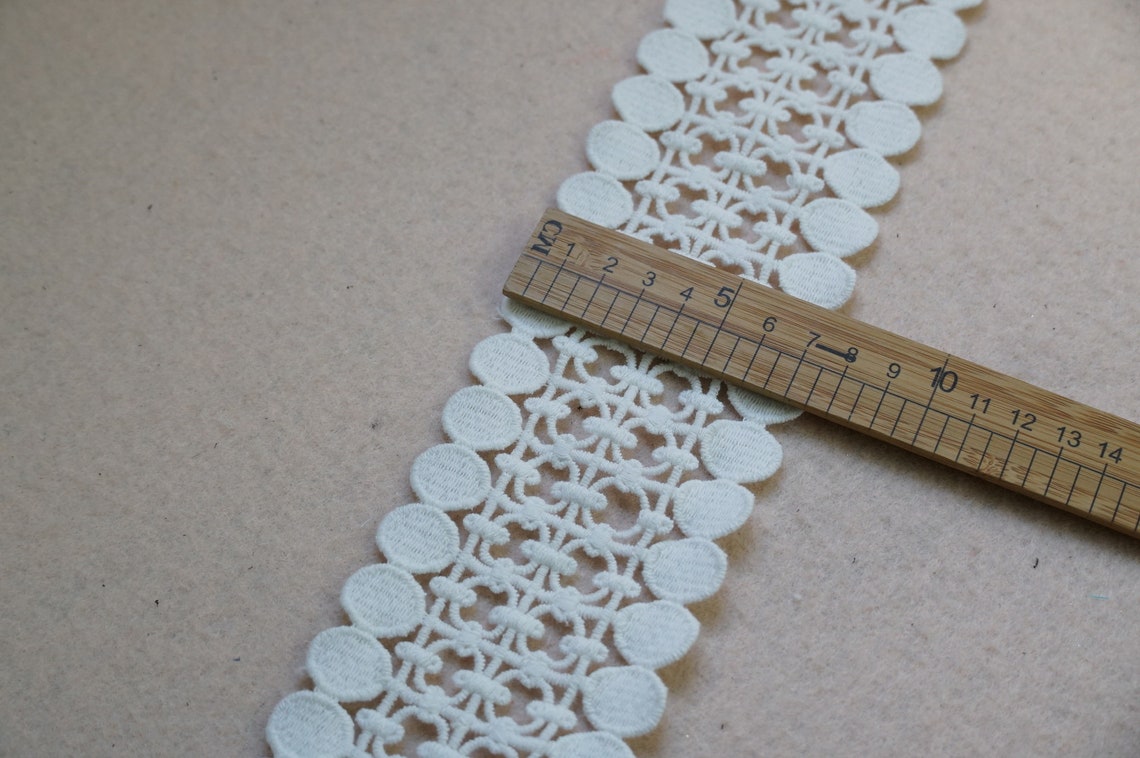 Lace Trimmings Cotton Lace Trim Off white Lace 5 Types Etsy