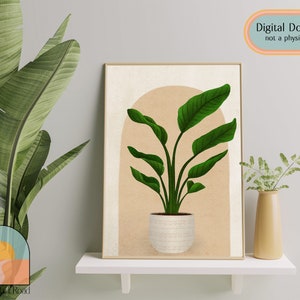 Bird of Paradise Wall Décor | Bohemian Wall Art | Plant Lover Print