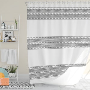 Dog Shower Curtain | Kids Bathroom | Dog Home Décor | Minimalist Bathroom | Boho Shower Curtain | Dog Lover
