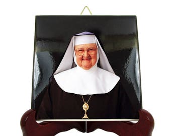 Mother Angelica - collectible tile - Mother Mary Angelica of the Annunciation - Mother Angelica print - Mother Angelica gift