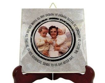 Catholic Saints Quotes - St Gianna Beretta Molla - ceramic tile - religious gifts - Saint Gianna Molla - catholic quotes - catholic print