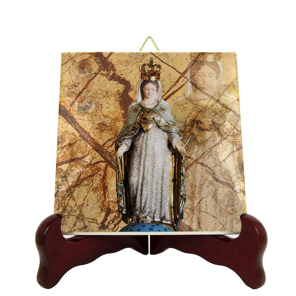 Devotional art - Our Lady of the Cape - ceramic icon - Our Lady of the Rosary - Canada - catholic gifts - Ave Maria - religious gifts