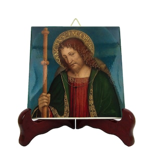 Saint James the Greater - icon on ceramic tile - St Jacob the Elder - catholic saints - St James icon - catholic saint - Santiago