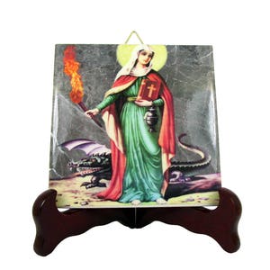 Saint Martha of Bethany - St Martha icon on tile - St Martha art print - St Martha gift - gift for homemakers - homemakers gifts - saints